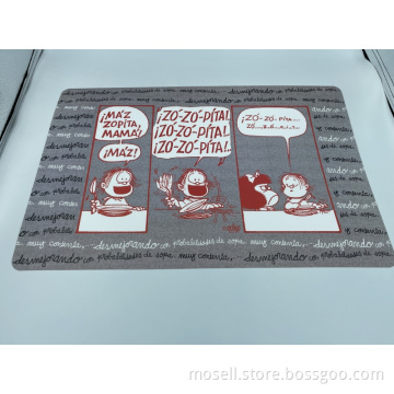 Oil Dirt Prevention PVC Placemats with Cartoon Pattern